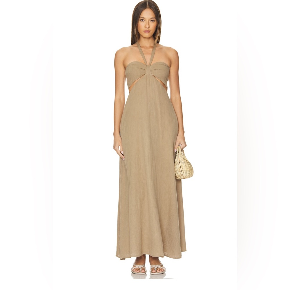 Revolve LBLC The Label Dress Haulter in Mocha